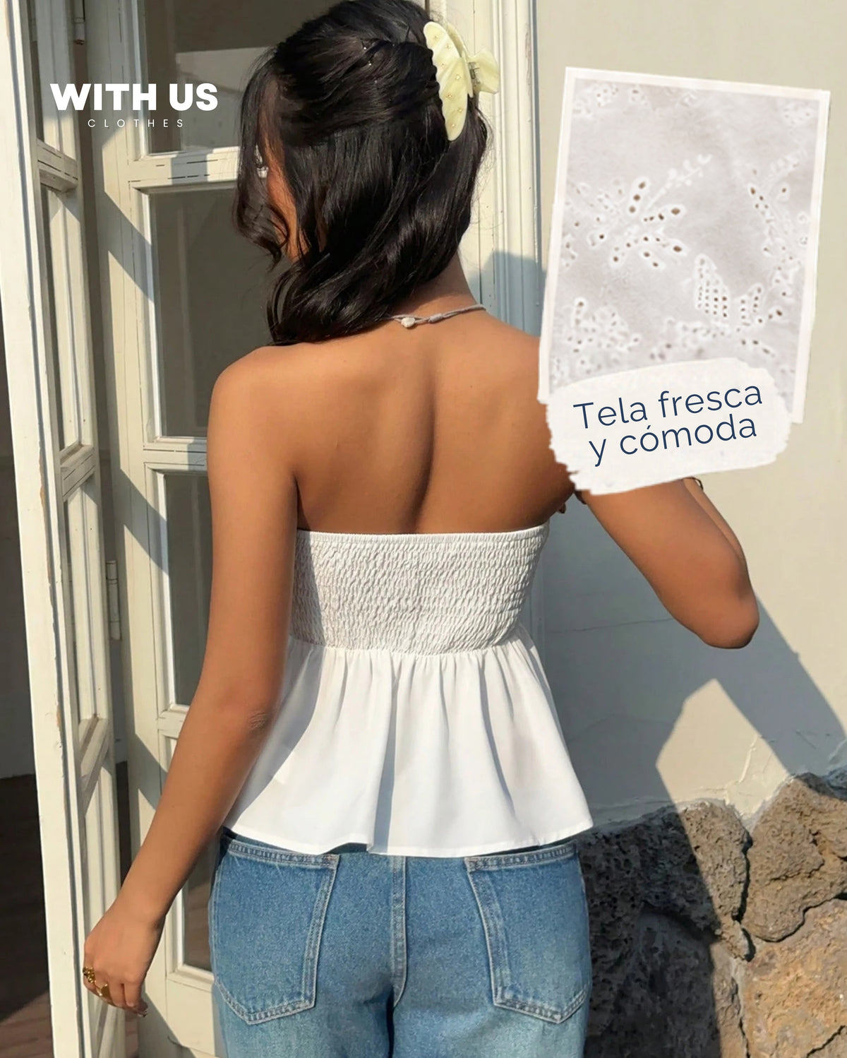 Top bandeau estilo francés
