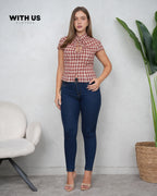 Camisa a cuadros minimalista