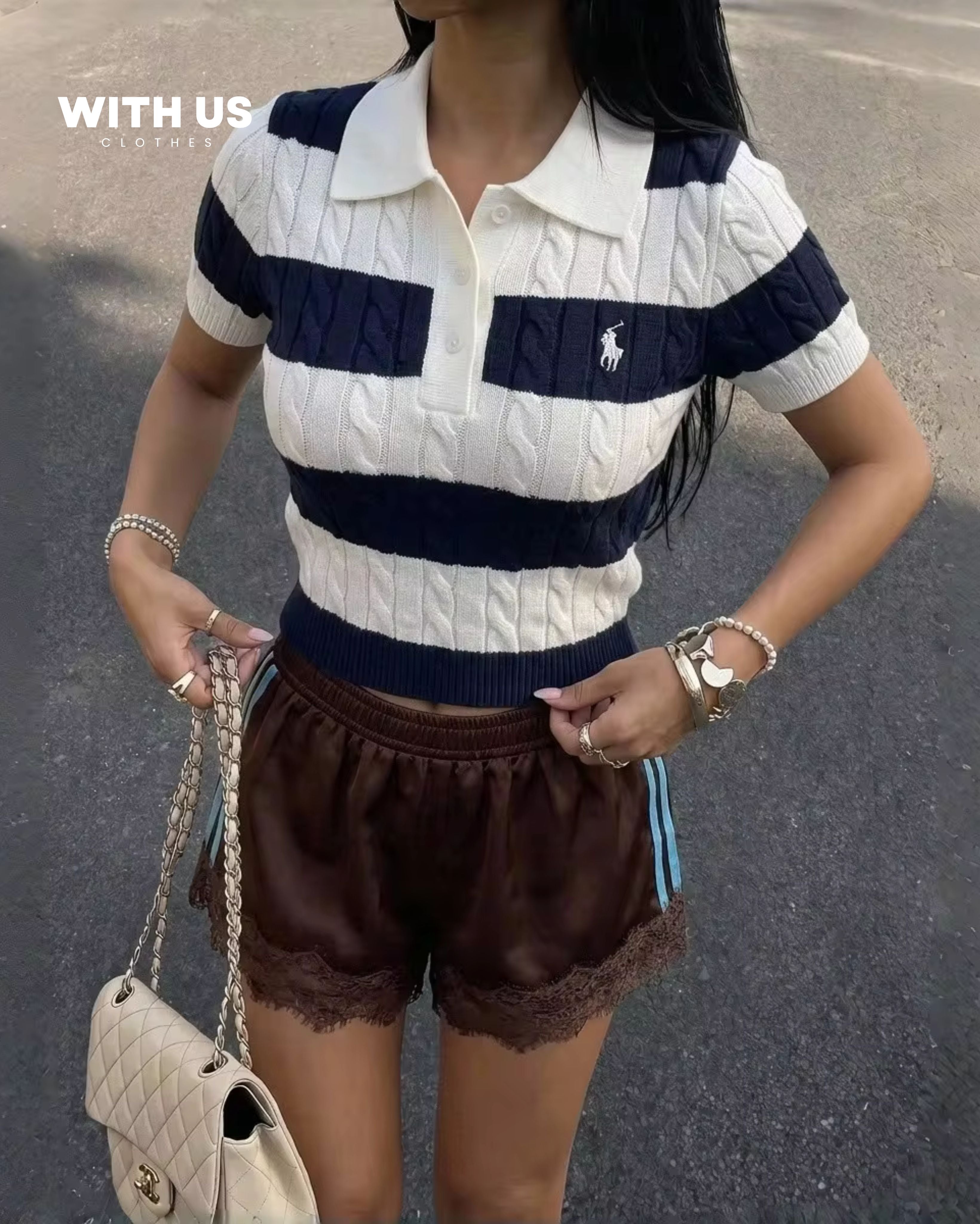 Polo de hilo fashionable